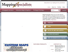 Tablet Screenshot of mappingspecialists.com